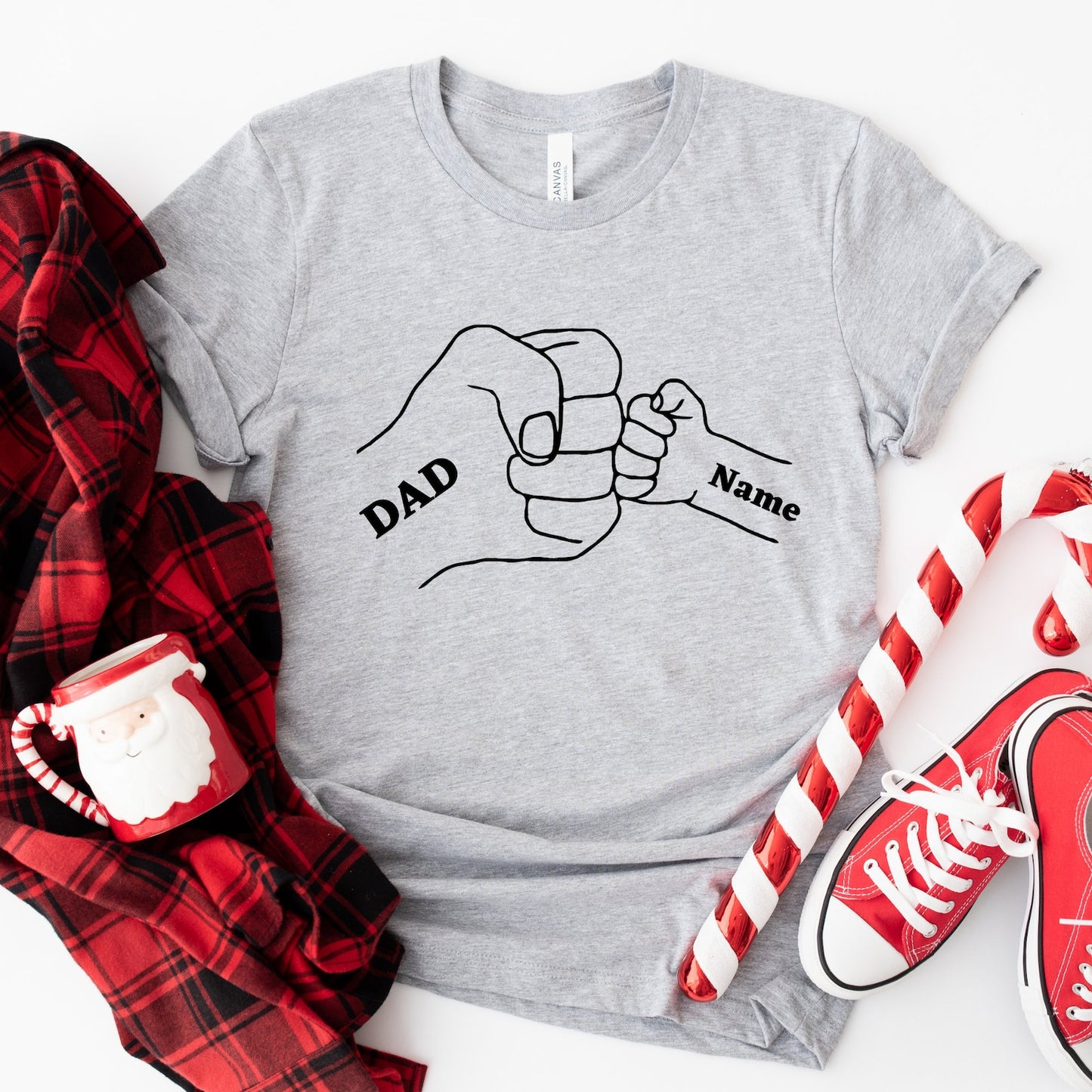 Fist Bump Daddy Sweatshirt – Custom Names for Each Kid Included
