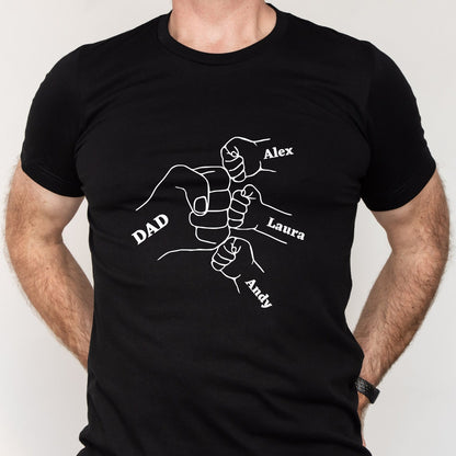 Fist Bump Daddy Sweatshirt – Custom Names for Each Kid Included