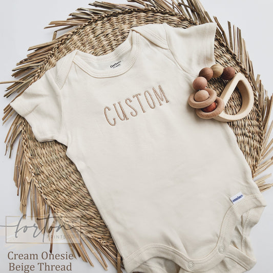 Unique & Adorable: Custom Embroidered Baby Bodysuits
