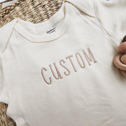 Unique & Adorable: Custom Embroidered Baby Bodysuits