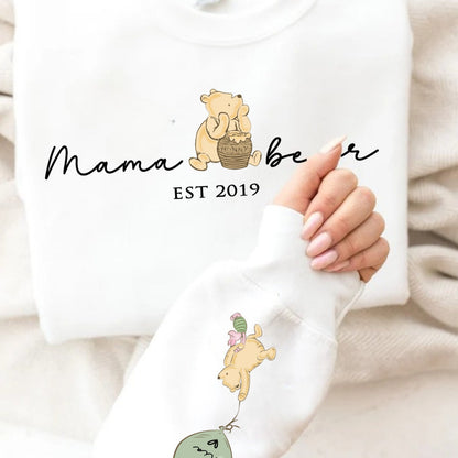 Mama Bear Sweatshirt. Personalised Mum Sweatshirt with children's names. Sweatshirt gift for Mum. Mama Bear Jumper.
