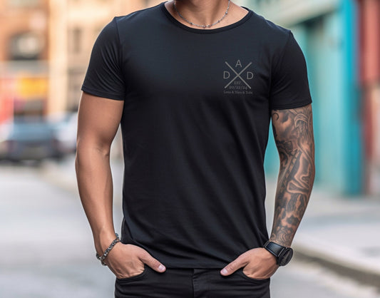 Timeless fatherhood: Personalized father shirt. T-shirt with the child's name and year of birth. Dad gift. Dad gift idea.