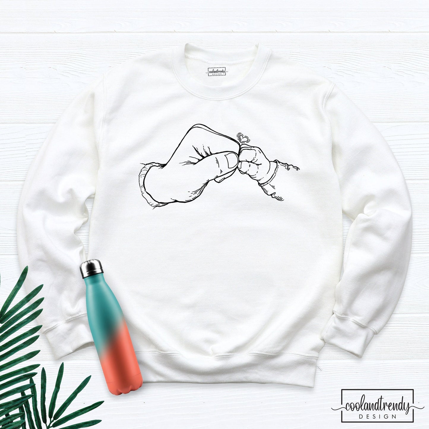 Custom Fist Bump Family Sweatshirt – Cool Gift for Dad