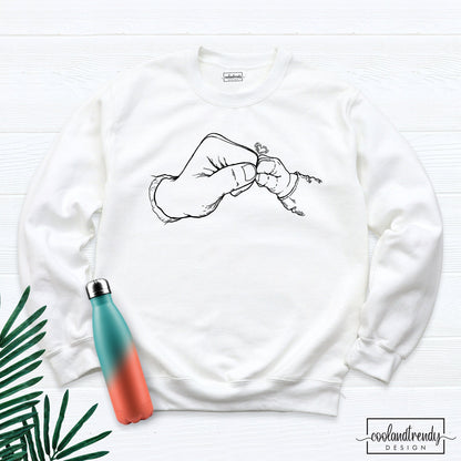Custom Fist Bump Family Sweatshirt – Cool Gift for Dad