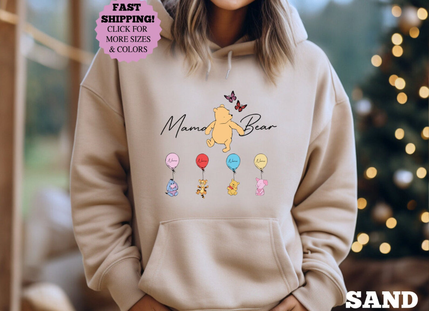 Custom Mama Bear shirt, Mama with Kid Name on sweatshirt, Personalized Mom shirt, Funny Mothers Day Gift, Funny Named Mama Bear Hoodie