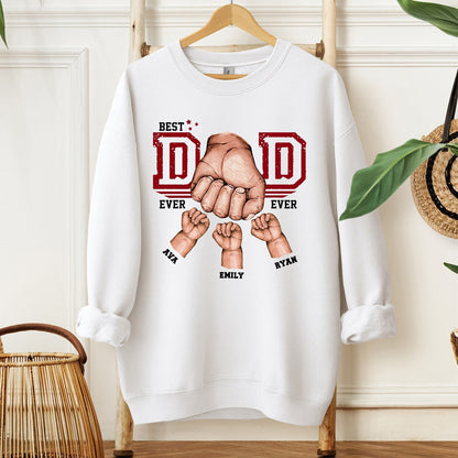Personalized Fist Bump Sweatshirt for Dads – Fun & Sentimental Gift