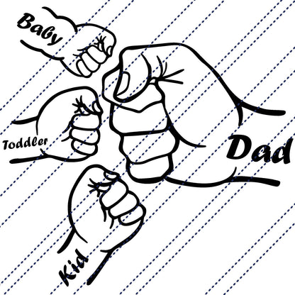 Personalized Fist Bump Dad Shirt, Father's Day Gift