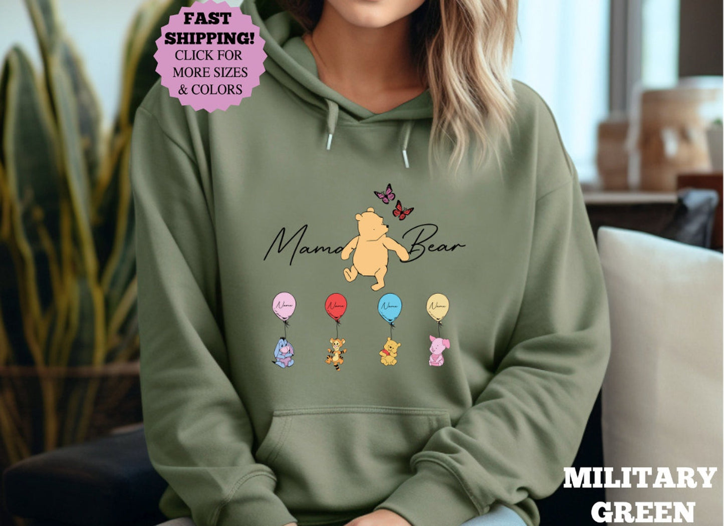Custom Mama Bear shirt, Mama with Kid Name on sweatshirt, Personalized Mom shirt, Funny Mothers Day Gift, Funny Named Mama Bear Hoodie