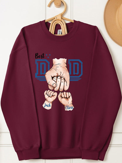 Dad & Kids Fist Bump Shirt – Custom Gift for Birthday or Father's Day