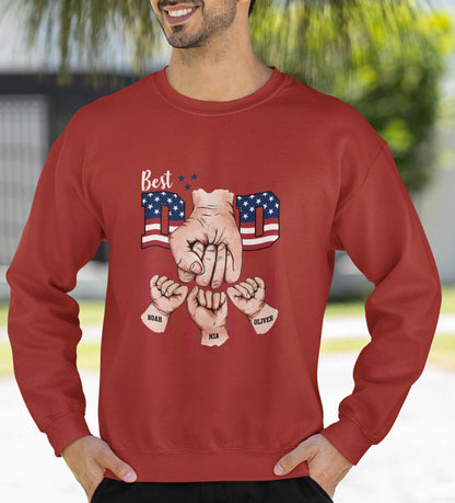 Unique Father's Day Gift – Custom Fist Bump Sweatshirt for Dad