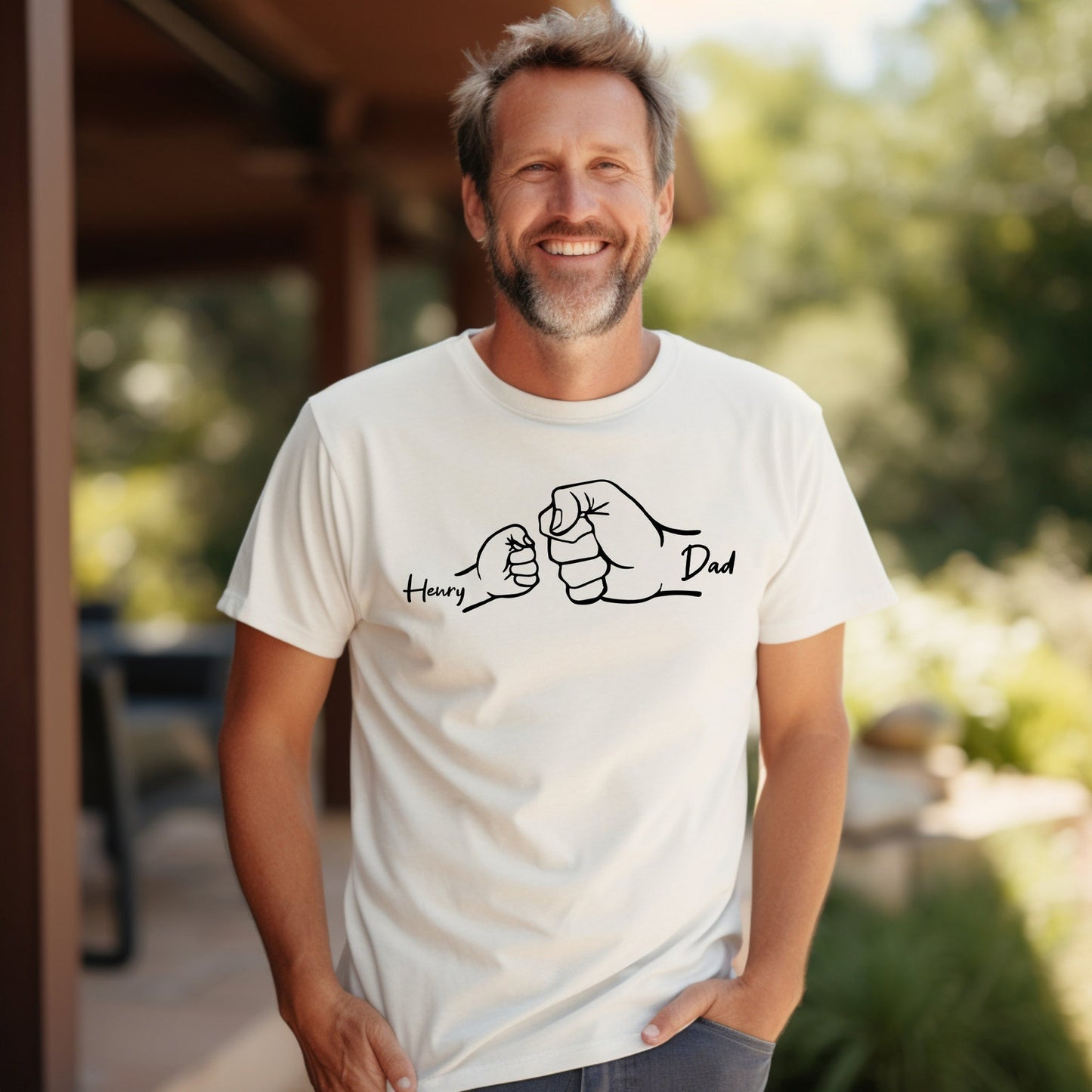 Daddy and Me Fist Bump Sweatshirt – Customizable for Each Kid