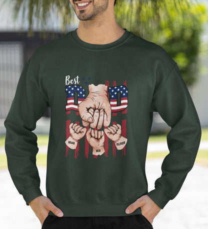 Unique Father's Day Gift – Custom Fist Bump Sweatshirt for Dad
