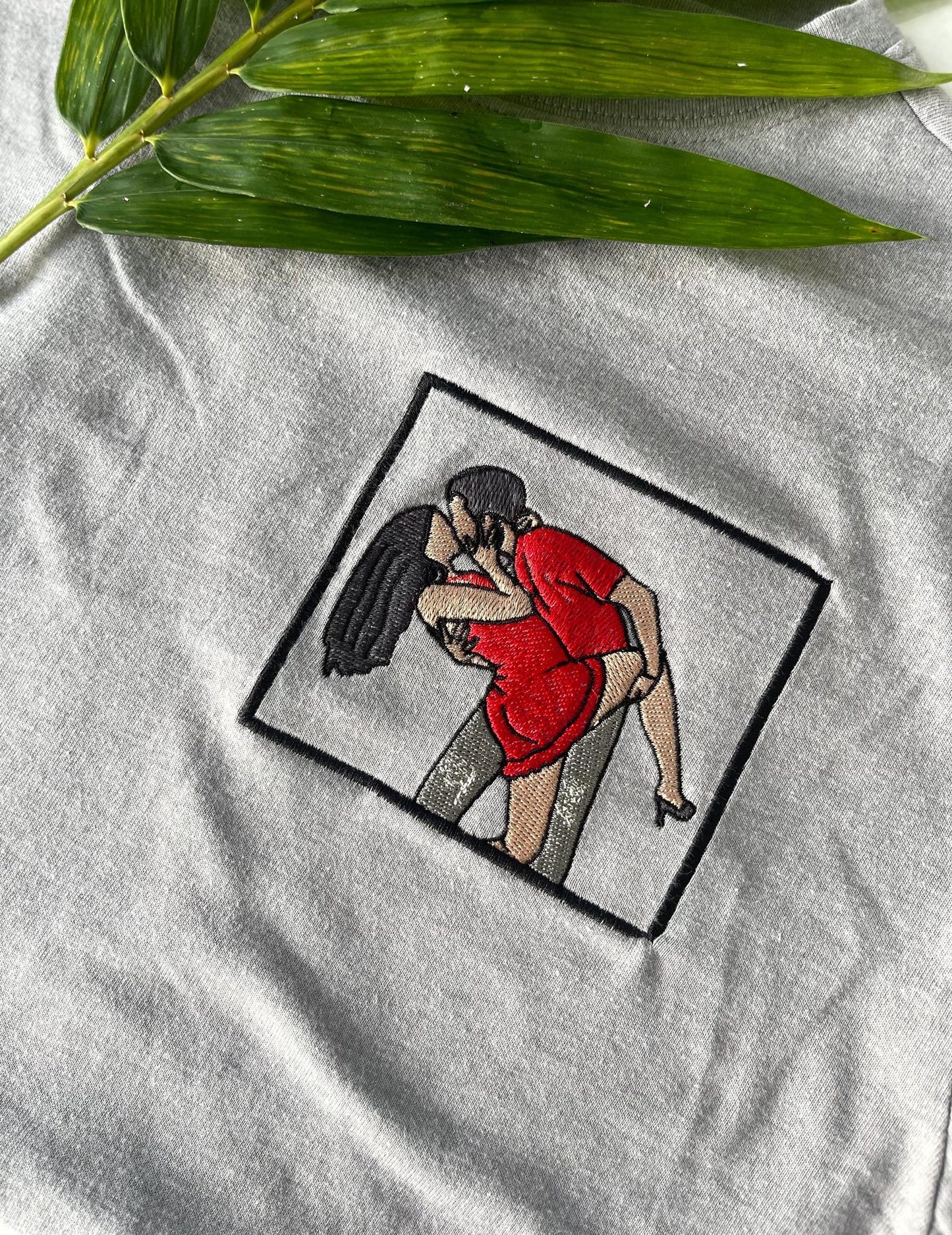Custom Embroidered Hoodie with Photo, Personalized Couple Sweatshirt, Romantic Matching Apparel