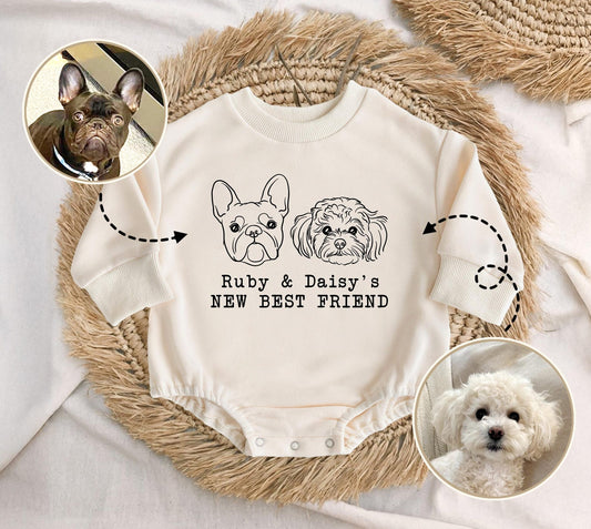 Personalized Baby Bodysuits with Custom Name Printing