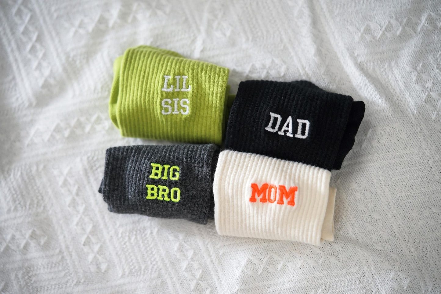 Handcrafted Luxury, Custom Embroidered Socks for Unique Style