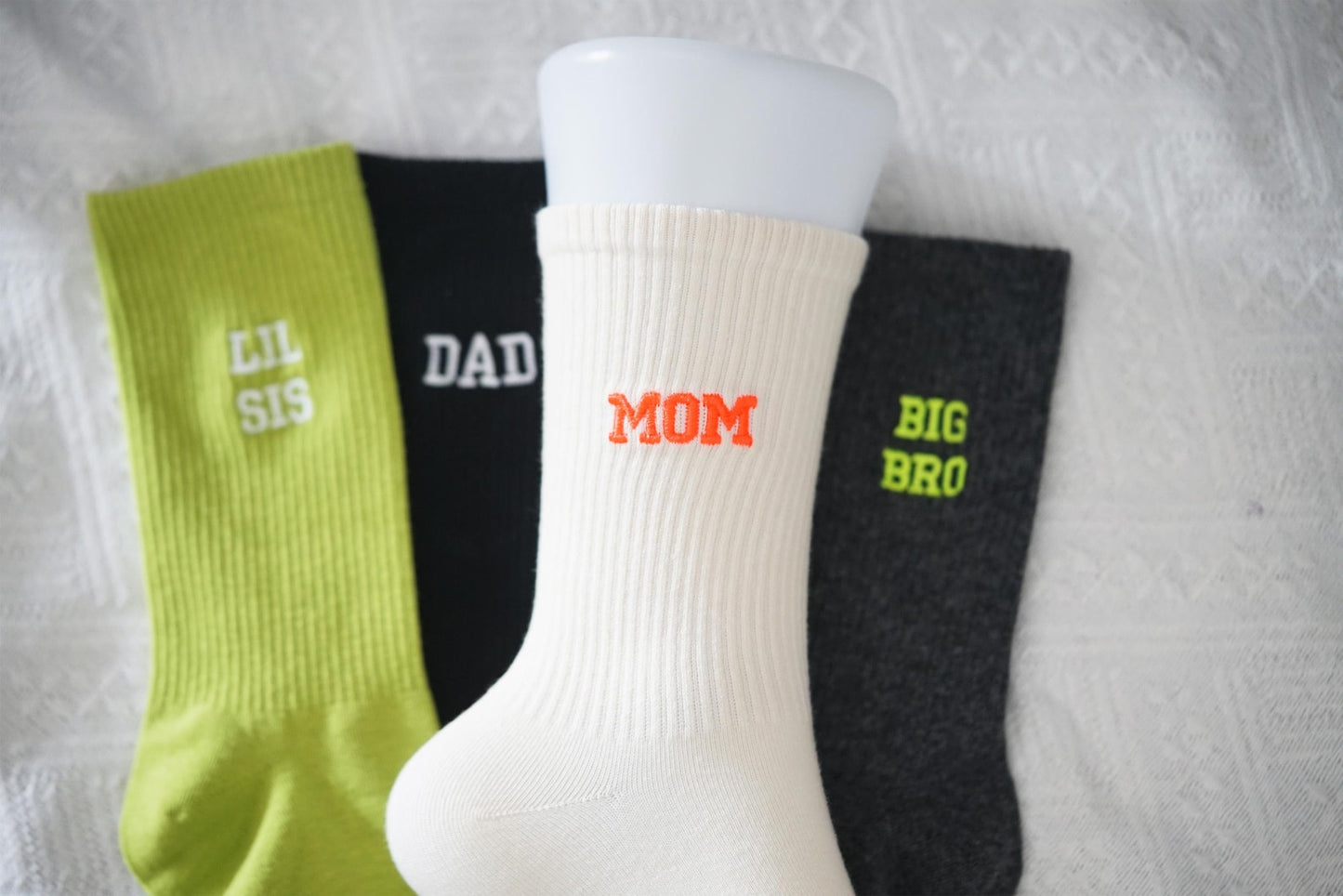 Handcrafted Luxury, Custom Embroidered Socks for Unique Style