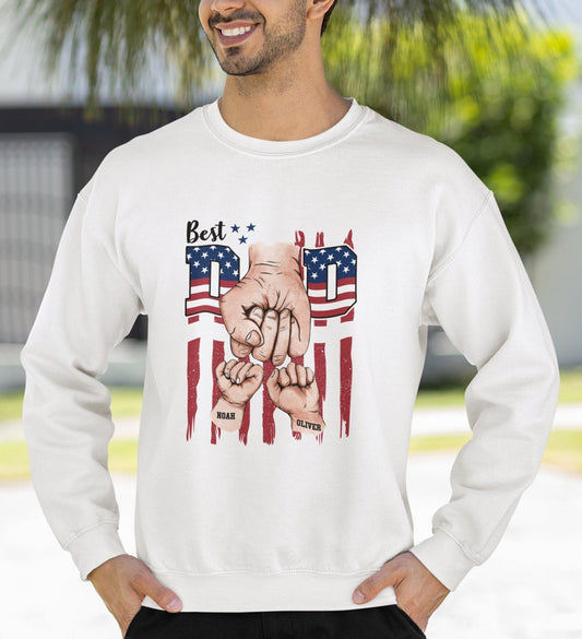 Unique Father's Day Gift – Custom Fist Bump Sweatshirt for Dad