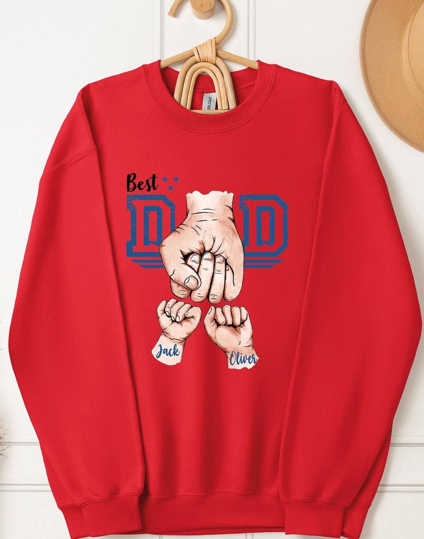 Dad & Kids Fist Bump Shirt – Custom Gift for Birthday or Father's Day