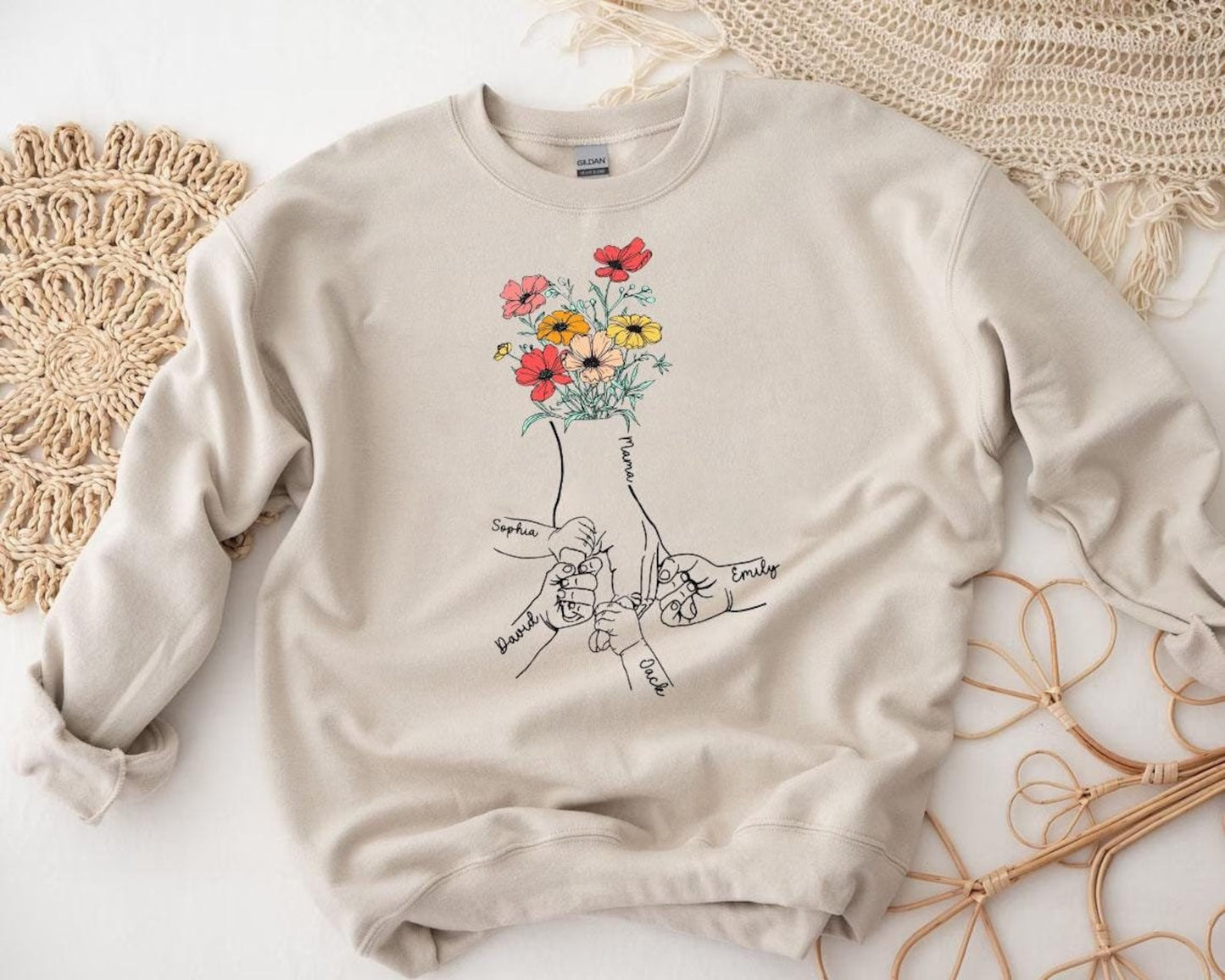 Personalized Birth Flower Shirt – Celebrate Every Child's Bloom