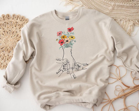 Personalized Birth Flower Shirt – Celebrate Every Child's Bloom