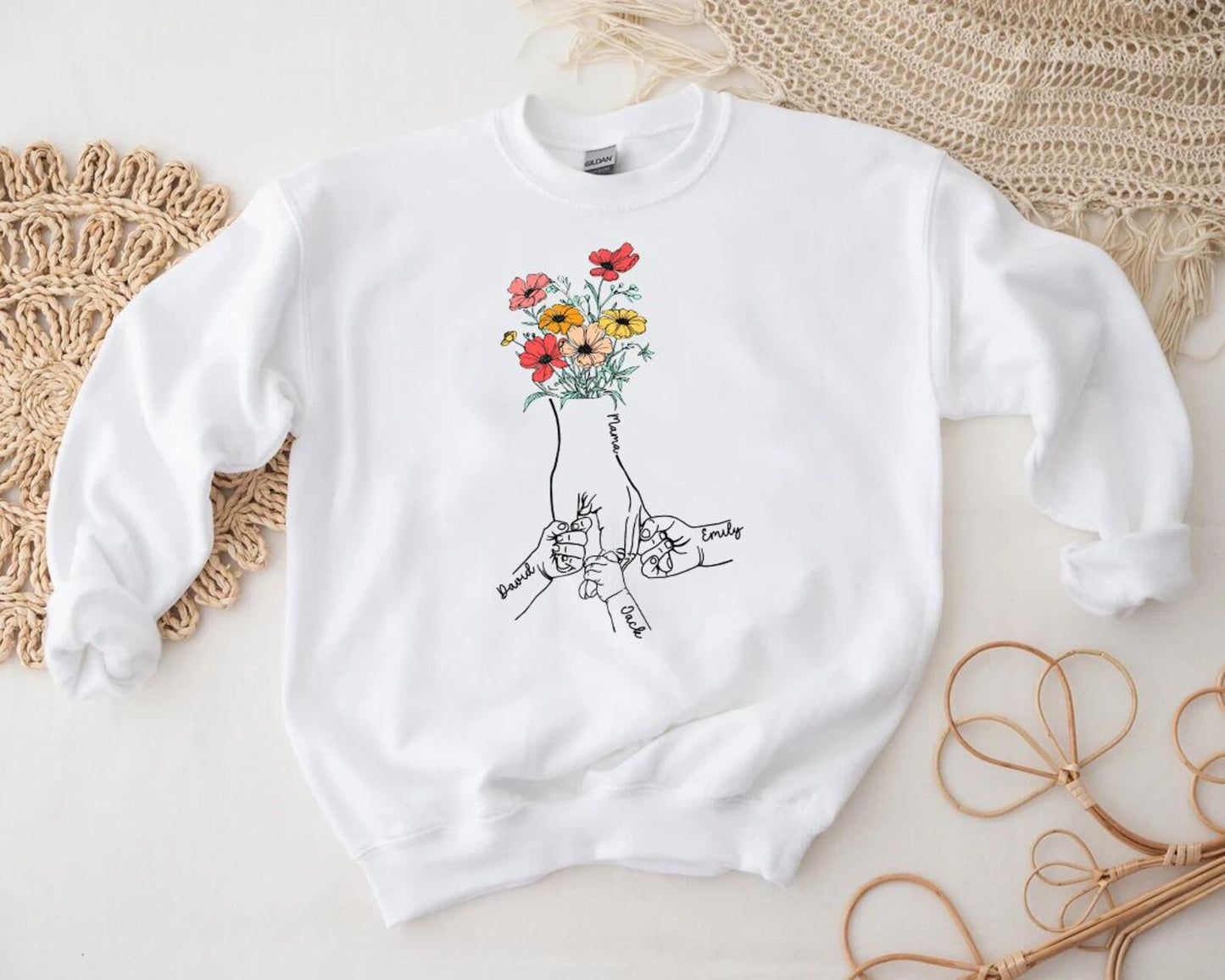 Personalized Birth Flower Shirt – Celebrate Every Child's Bloom