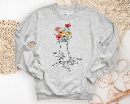 Personalized Birth Flower Shirt – Celebrate Every Child's Bloom