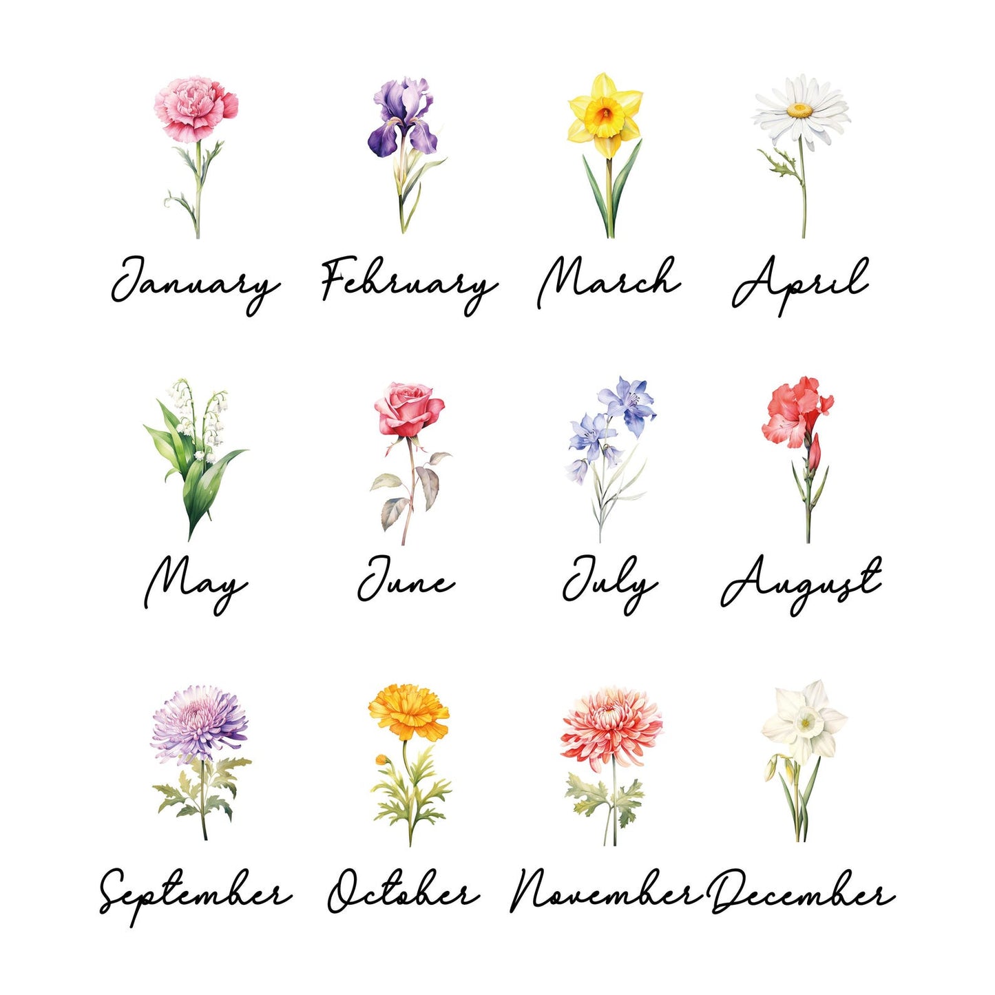 Grandma's Garden Sweatshirt – Custom Name & Birth Flower Design