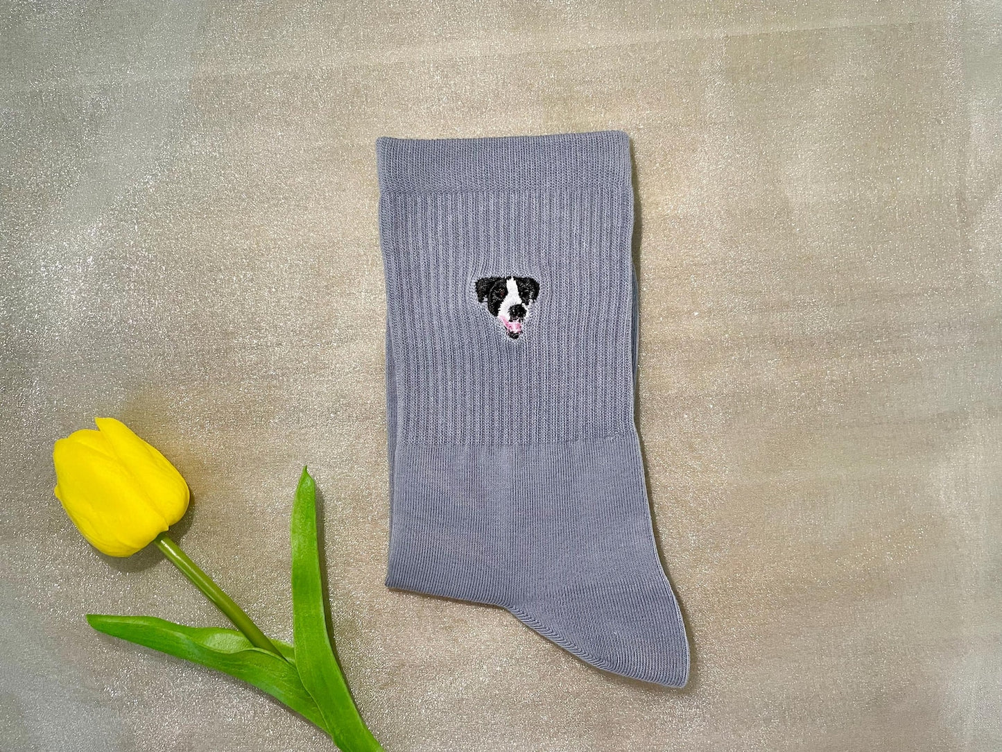 Custom Embroidered Socks - Personalized Pet Photo Socks