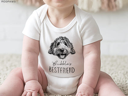 Custom Pet Photo Personalized Baby Bodysuits with Custom Name Printing