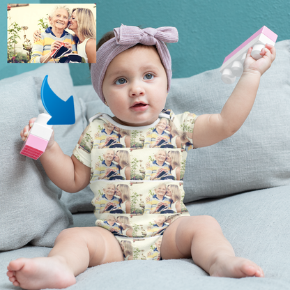 Custom Photo Baby Bodysuit Whole Photo Gift For Mom